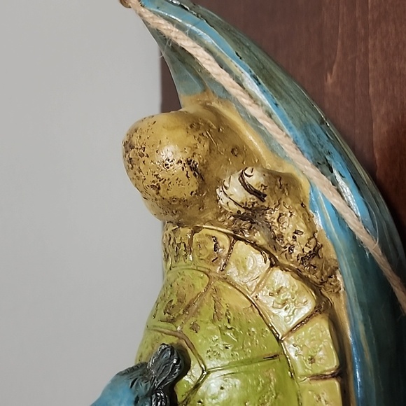 Turtle and Bird Hanging Decor - Blue and Green - Picture 8 of 10